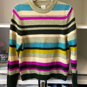 Crewneck cozy striped sweater